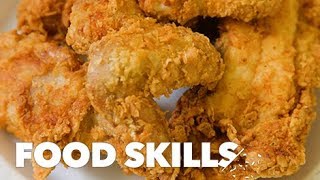 The Perfect PanFried Chicken According to Charles Gabriel  Food Skills [upl. by Ahseim]