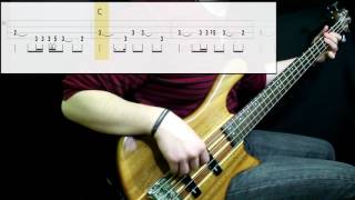 Radiohead  Creep Bass Cover Play Along Tabs In Video [upl. by Rexferd903]