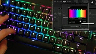 Corsair Gaming K70 RGB Keyboard Rainbow Tutorial [upl. by Bette-Ann]