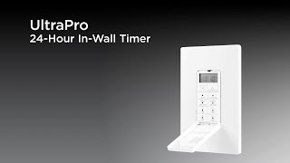 40955 UltraPro 24Hour InWall Timer [upl. by Nnaerb]