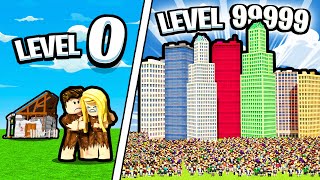 GETTING 9999 PEOPLE  Roblox Tiny Town [upl. by Ebanreb]