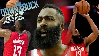 James Harden All 378 ThreePointers Full Highlights 201819 Season Threeilation Part I [upl. by Ecyac]