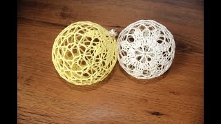 bombka na szydełku wzór 1  crochet bauble [upl. by Meagan951]