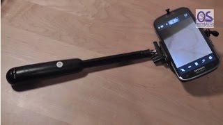 REVIEW Bluboon Bluetooth Selfie Stick Monopod iOS Android [upl. by Devland]