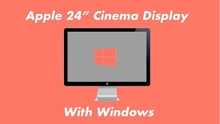 Apple 24quot Cinema Display With Windows [upl. by Atelokin38]