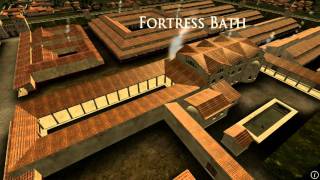 Animation of ancient Roman Fort in Caerleon Wales [upl. by Daeriam]