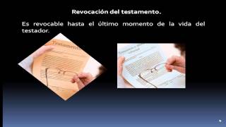 Revocación y caducidad del testamento [upl. by Ethbin]