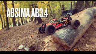 110 RC Absima AB34 Brushless Forest Run and Jump [upl. by Annette861]