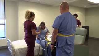 Physical Therapy Transfer Training  How To Transfer From Wheelchair To Bed [upl. by Behnken]