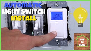 Automatic Light Switch Timer Installation  Defiant Timer Light Switch [upl. by Estelle89]