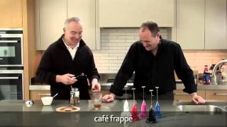 How to make a frappé coffee using an aerolatte milk frother [upl. by Bunting]