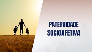 Paternidade socioafetiva [upl. by Ettennahs773]