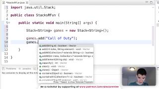 Stack Java Tutorial 65 [upl. by Heim]