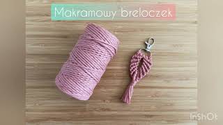 DIY brelok  Makramowy breloczek do kluczy [upl. by Cazzie691]