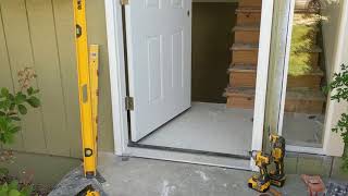 Jeld Wen Front Door Installation  Really crappy products and craftsmanship PART 1 [upl. by Riobard]