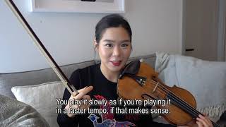 Esthers Violin Technique Tips Spiccato [upl. by Kimbra]