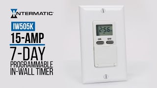 Install the IW505K 15Amp 7Day InWall Timer from Intermatic [upl. by Sonitnatsnok532]