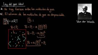 Ecuación de Van der Waals  Química  Khan Academy en Español [upl. by Corby620]