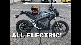 2017 Zero DSR Review  Test Ride Completely ELECTRIC Motorcycle [upl. by Atnod]