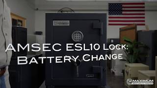 AMSEC ESL10 How to Change the Batteries [upl. by Uba896]