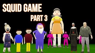 SQUID GAME Part 3  Gulli Bulli  MAKE JOKE HORROR CARTOON  GRANNY [upl. by Etteyniv]