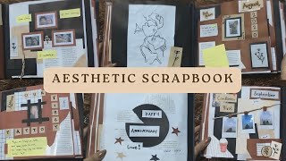 Recycled Aesthetic Scrapbook🌿 tutorial step by step [upl. by Pickard]