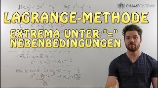 LagrangeMethode Einfach Erklärt  Beispiel [upl. by Eilerua]