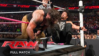 FULL MATCH  Roman Reigns vs Braun Strowman Raw Oct 12 2015 [upl. by Moore]