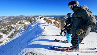 Skiing The STEEPEST Runs At Palisades Tahoe [upl. by Malley802]