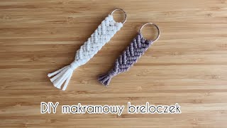 Jak zrobić makramowy brelok Makramowy brelok  DIY  Macrame Keychain [upl. by Lig]