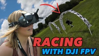 Racing with the DJI FPV Drone  How to Corkscrew [upl. by Garlanda]