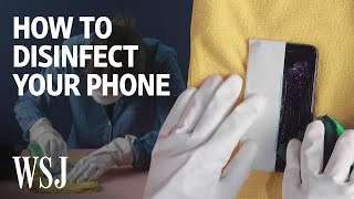 How Many Disinfecting Wipes Can Your Smartphones Screen Take  WSJ [upl. by Aihseket]