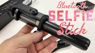 Selfie Stick with Detachable Bluetooth Remote and Tripod Review [upl. by Nahc858]