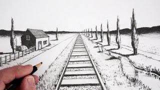 How To Draw Using 1Point Perspective [upl. by Persse]