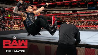 FULL MATCH  Roman Reigns vs Baron Corbin – Universal Title Match Raw September 17 2018 [upl. by Engenia]