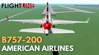 FLIGHTLINE  American Airlines B757200  Tophon  Wellinsaul Roblox [upl. by Jobey]