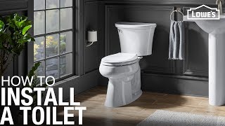 How to Replace and Install a Toilet [upl. by Rdnaskela]