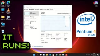 Windows 11 On Pentium 4 [upl. by Aisayt]