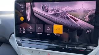 Selecting a driving mode in your VW ID4 [upl. by Zaob]