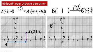 Ur und Bildpunkt berechnen Parallelverschiebung [upl. by Maisie]