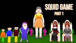 SQUID GAME Part 1  Gulli Bulli  MAKE JOKE HORROR CARTOON  GRANNY [upl. by Daniala]