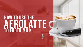 How To Use the AeroLatte To Froth Milk [upl. by Arretahs]