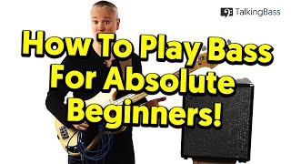 Beginners Guide To Bass Guitar  Lesson 1 The Absolute Basics [upl. by Atteuqaj451]