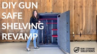 Gun Safe Flexible Shelving Revamp DIY  Gun Storage Solutions [upl. by Ilujna]