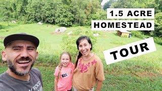 15 Acre Homestead TOUR homesteading family [upl. by Allbee]