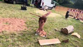 A fabulous range of wooden sculpture at Caerleon festival 2024 [upl. by Nnair]