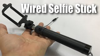 Wired Monopod Selfie Stick Review [upl. by Knute63]