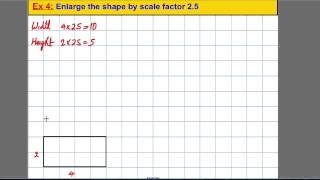 Transformations  enlarging shapes 1 [upl. by Noll835]