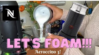 How To Foam Milk With Aeroccino 3 Make Coffee With Foam Tips amp Tricks  Easy Foamed Latte Recipe [upl. by Elisabet]