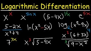 Logarithmic Differentiation of Exponential Functions [upl. by Nevuer]